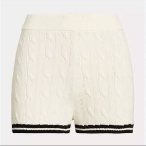 NWT Polo Ralph Lauren Women's Cricket Cable-knit shorts, medium